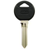 Hy-Ko 12005MZ13 Automotive Key Blank, Brass/Plastic, Nickel, For: Mazda Vehicle Locks, Pack of 5 