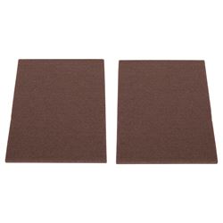 ProSource FE-S307-PS Furniture Pad, Felt Cloth, Brown, 6 x 4-1/2 in Dia, 4-1/2 in W, 5/64 in Thick, Square 
