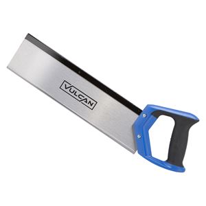 Vulcan TTH1314 Back Saw, 14 in L Blade, 12 TPI TPI, Steel Blade, Comfortable, Two-Tone Soft Handle, Plastic Handle