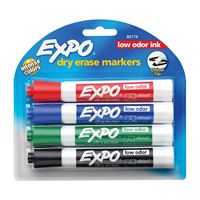 Expo 80174 Dry Erase Marker, Chisel Lead/Tip, Assorted Lead/Tip 