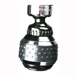 Plumb Pak PP800-200 Series PP800-215LF Faucet Aerator with Ball Joint, 15/16-27 x 55/64-27, Plastic, Chrome Plated 