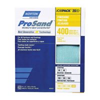 Norton ProSand 07660768165 Sanding Sheet, 11 in L, 9 in W, Super Fine, 400 Grit, Aluminum Oxide Abrasive, Paper Backing 