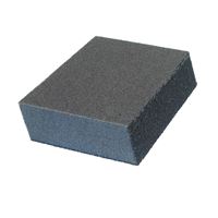 Norton MultiSand 00935 Sanding Sponge, 4-7/8 in L, 2-7/8 in W, Fine, Medium, Aluminum Oxide Abrasive 