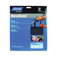 Norton MetalSand 07660747805 Sanding Sheet, 11 in L, 9 in W, Fine, Emery Abrasive, Cloth Backing 