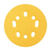 Norton 04062 Sanding Disc, 5 in Dia, Coated, P80 Grit, Coarse, Aluminum Oxide Abrasive, Paper Backing, Universal Vacuum 