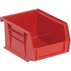Quantum Storage Systems Ultra RQUS210RD-UPC Ultra Stack and Hang Bin, 15 lb, Polypropylene, Red, 5-3/8 in L, 4-1/8 in W 