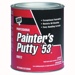 DAP 12242 Painters Putty, Paste, Musty, White, 1 pt Tub 
