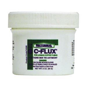 Rectorseal C-Flux Series 74026 Soft Soldering Flux, 3 oz, Carton, Paste, Gray