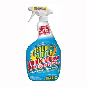 KRUD KUTTER MS324 Mold and Mildew Stain Remover Plus Blocker, 32 oz, Liquid, Floral, Light Yellow