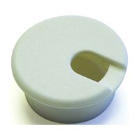Jandorf 61622 Desk Grommet, 1-1/2 in Dia Cable, Polystyrene, Pure White 