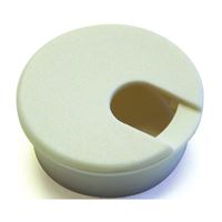 Jandorf 61623 Desk Grommet, 1-3/4 in Dia Cable, Polystyrene, Pure White 