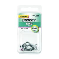 Jandorf 60831 Ring Terminal, 12 to 10 AWG Wire, #10 Stud 