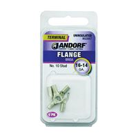 Jandorf 60887 Spade Terminal, 16 to 14 AWG Wire, #10 Stud, Copper Contact 