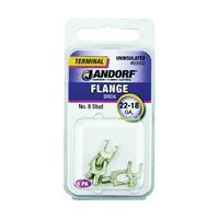 Jandorf 60952 Spade Terminal, 22 to 18 AWG Wire, #8 Stud, Copper Contact 