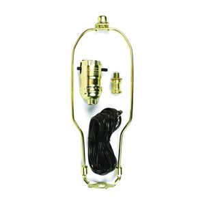 Jandorf 60132 Lamp Kit, Brass, Polished Harp