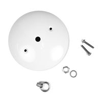 Jandorf 60211 Canopy Kit, Ceiling, White, For: Outlet Box and Hang Ceiling Fixture 