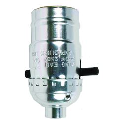 Jandorf 60401 Lamp Socket, 250 V, 660 W, Nickel Housing Material 