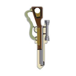Lucky Line Key Shapes Series B118K Key Blank, Brass, Enamel, For: Kwikset Locks 5 Pack 