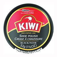 Kiwi 10111 Shoes Polish, Black, Paste, 1.125 oz Can 