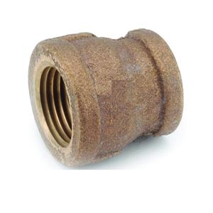 Anderson Metals 738119-1208 Reducing Pipe Coupling, 3/4 x 1/2 in, FIPT, Brass, 200 psi Pressure