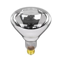 Feit Electric 125R40/1 Incandescent Lamp, 125 W, BR40 Lamp, Medium E26 Lamp Base, 2700 K Color Temp, Clear Lamp, Pack of 12 