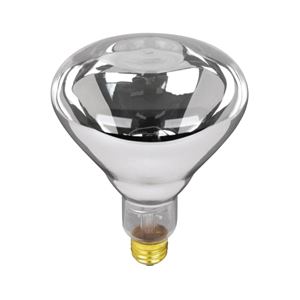 Feit Electric 125R40/1 Incandescent Lamp, 125 W, BR40 Lamp, Medium E26 Lamp Base, 2700 K Color Temp, Clear Lamp, Pack of 12
