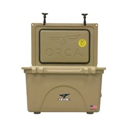ORCA ORCT040 Cooler, 40 qt Cooler, Tan, Up to 10 days Ice Retention 