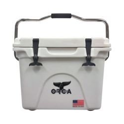ORCA ORCW020 Cooler, 20 qt Cooler, White, Up to 10 days Ice Retention 