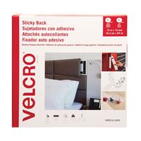 VELCRO Brand VEL-30633-GLO Sticky Back Tape, 16.4 yd L, 3/4 in W, White 