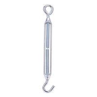 ProSource LR339 Turnbuckle, 3/8 in Thread, Hook, Eye, 15 in L Take-Up, Aluminum, Pack of 10 