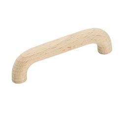 Amerock Allison Value Series 937 Cabinet Pull, 3-1/2 in L Handle, 1-1/8 in Projection, Wood, Unfinished 