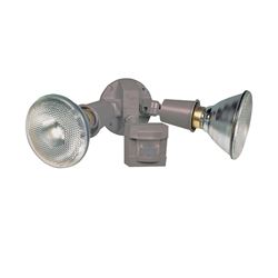 Heath Zenith HZ-5408-BZ Motion Activated Security Light, 120 V, 300 W, 2-Lamp, Incandescent Lamp, Plastic Fixture 