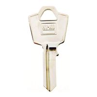 Hy-Ko 11010ES9 Key Blank, Brass, Nickel, For: ESP Vehicle Locks, Pack of 10 
