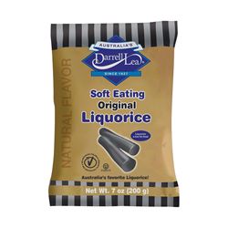 Darrell Lea DLOB8 Candy, Licorice Flavor, 7 oz Bag, Pack of 8 