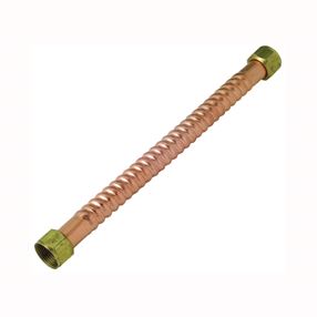 BrassCraft Copper-Flex Series WB00-24N Water Heater Connector, 3/4 in, FIP, Copper, 24 in L