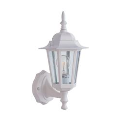 Boston Harbor AL8041-WH3L Outdoor Wall Lantern, 120 V, 60 W, A19 or CFL Lamp, Aluminum Fixture, White 