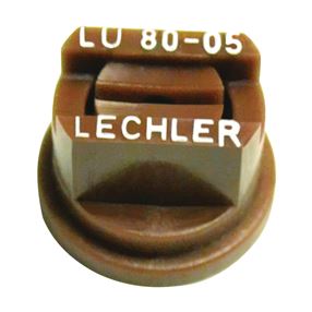 GREEN LEAF LU 80-05 6PK Spray Nozzle, Multi-Range Universal Flat, Polyoxymethylene, Brown