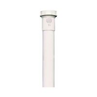 Plumb Pak PP55-12W Pipe Extension Tube, 1-1/2 in, 12 in L, Slip Joint, Polypropylene, White 