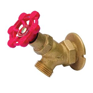 B & K 108-013 Heavy-Duty Sillcock Valve, 1/2 x 1/2 in Connection, FPT x Male Hose, 125 psi Pressure, Brass Body