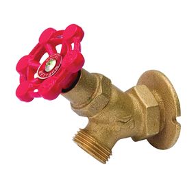 B & K 108-014 Heavy-Duty Sillcock Valve, 3/4 x 3/4 in Connection, FPT x Male Hose, 125 psi Pressure, Brass Body