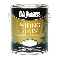 Old Masters 11401 Wiping Stain, Red Mahogany, Liquid, 1 gal, Can 
