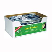 Coghlans 9810 Tent Stake, 9 in L, Steel, Pack of 50 