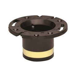 Oatey 43538 Closet Flange, 4 in Connection, ABS, Black, For: 4 in Pipes, Pack of 2 