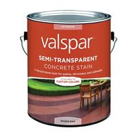 Valspar 024.0082060.007 Semi-Transparent Concrete Stain, Gloss, Liquid, 1 gal, Pack of 4 