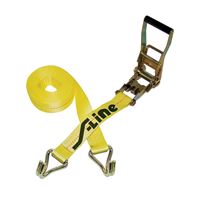 Ancra 500 Series 557-WHK Strap, 2 in W, 27 ft L, Polyester, 3333 lb Working Load, Hook End 