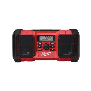 Milwaukee 2890-20 Jobsite Radio, 18 V, 1.5 to 5 Ah, 10-Channel, Includes: Cable