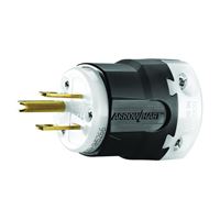 Eaton Wiring Devices AH5266 Ultra-Grip Plug, 2 -Pole, 15 A, 125 V, NEMA: NEMA 5-15P, Black/White 