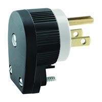 Eaton Wiring Devices AH6265 Electrical Plug, 2 -Pole, 15 A, 125 V, NEMA: NEMA 5-15P, Black/White 