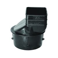 ADS 0364AA Downspout Adapter, 3 x 2-1/4 x 2-1/2 in Connection, Pipe End, Polyethylene 