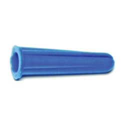 Midwest Fastener 21853 Wall Anchor with Screw, #14-16 Thread, 1-1/2 in L, Plastic, 50 lb, Pack of 5 